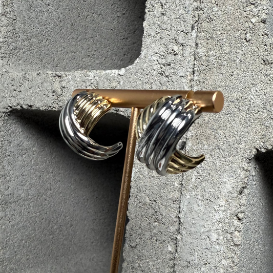 Shine On Mix Metal Earrings