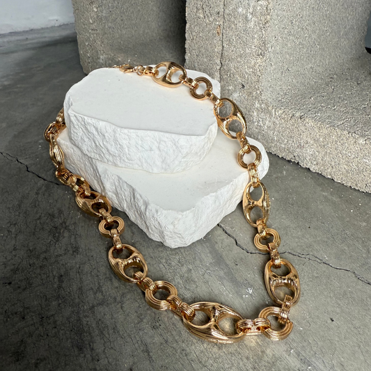 Sweet Talk Oval Link Necklace 20"