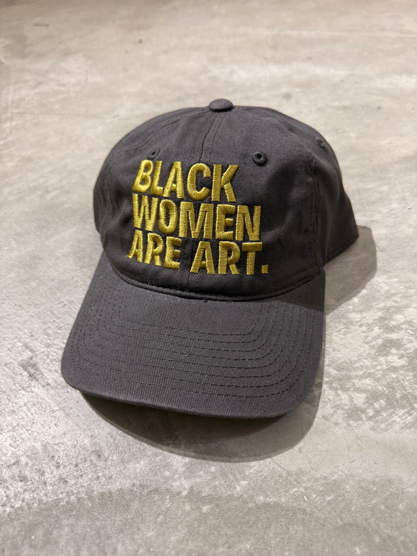 Ash Black Women Are Art Dad Hat