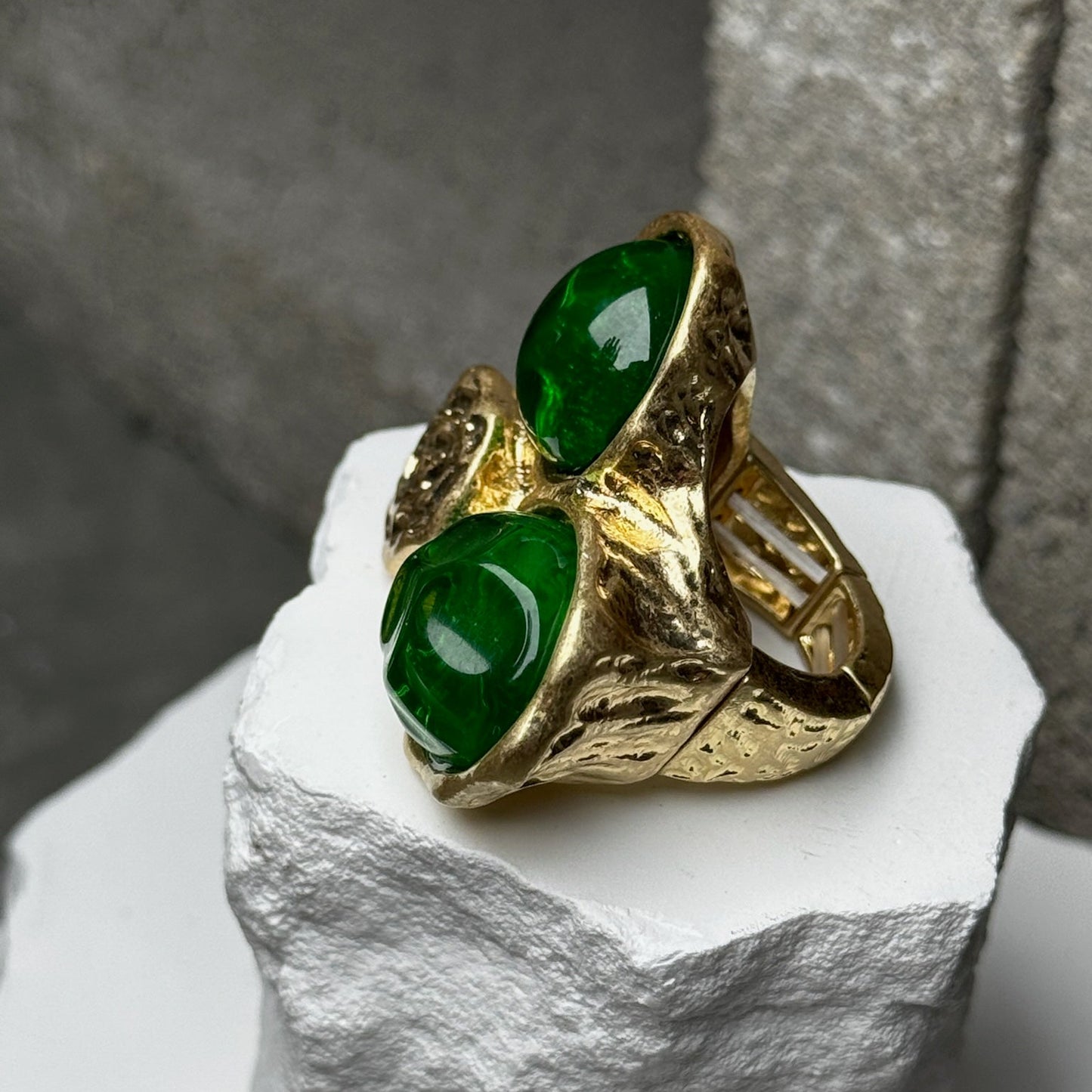 Twilight Dual Gem Expandable Ring Up To Size 10