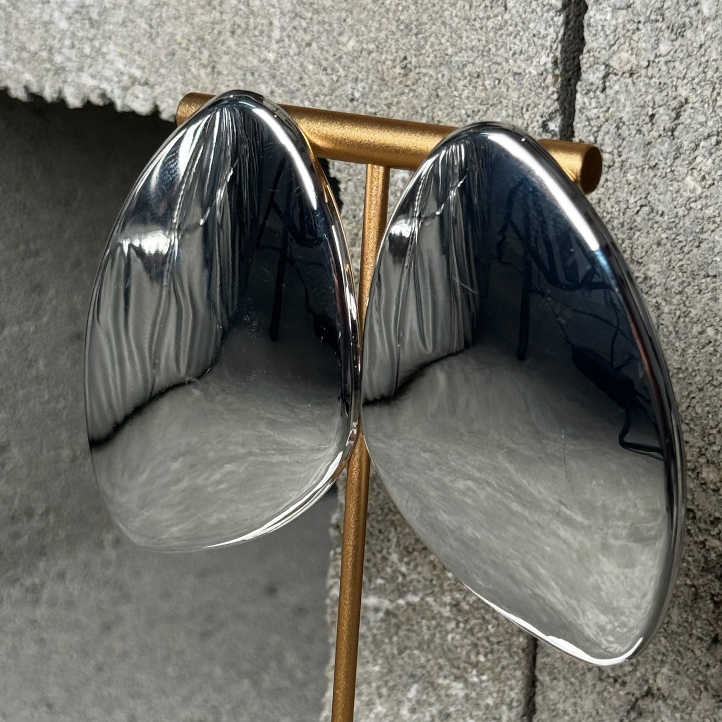 The Main Character Metal Plate Earrings