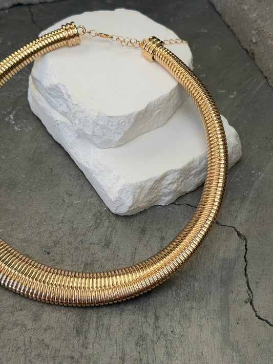 In the Groove Ribbed Choker 16" w/ Extender