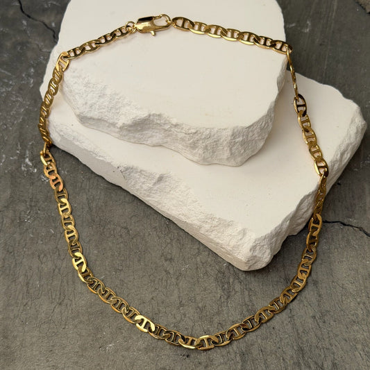 Outline Link Necklace 18"