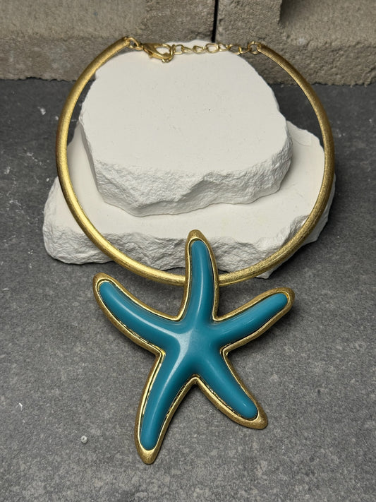 Endless Summer Starfish Choker 14"