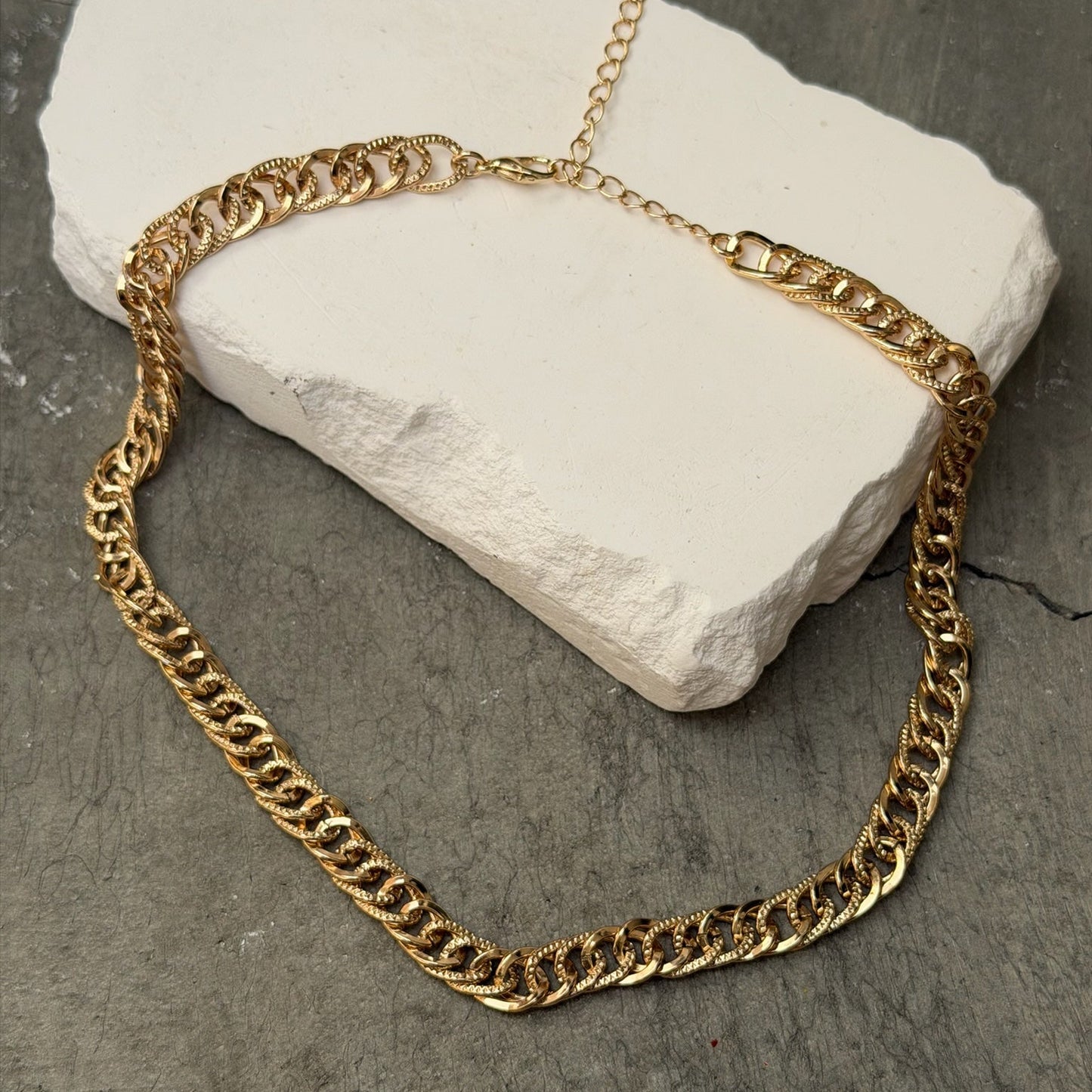 Quiet Flex Mini Link Necklace 14" w/ Extender