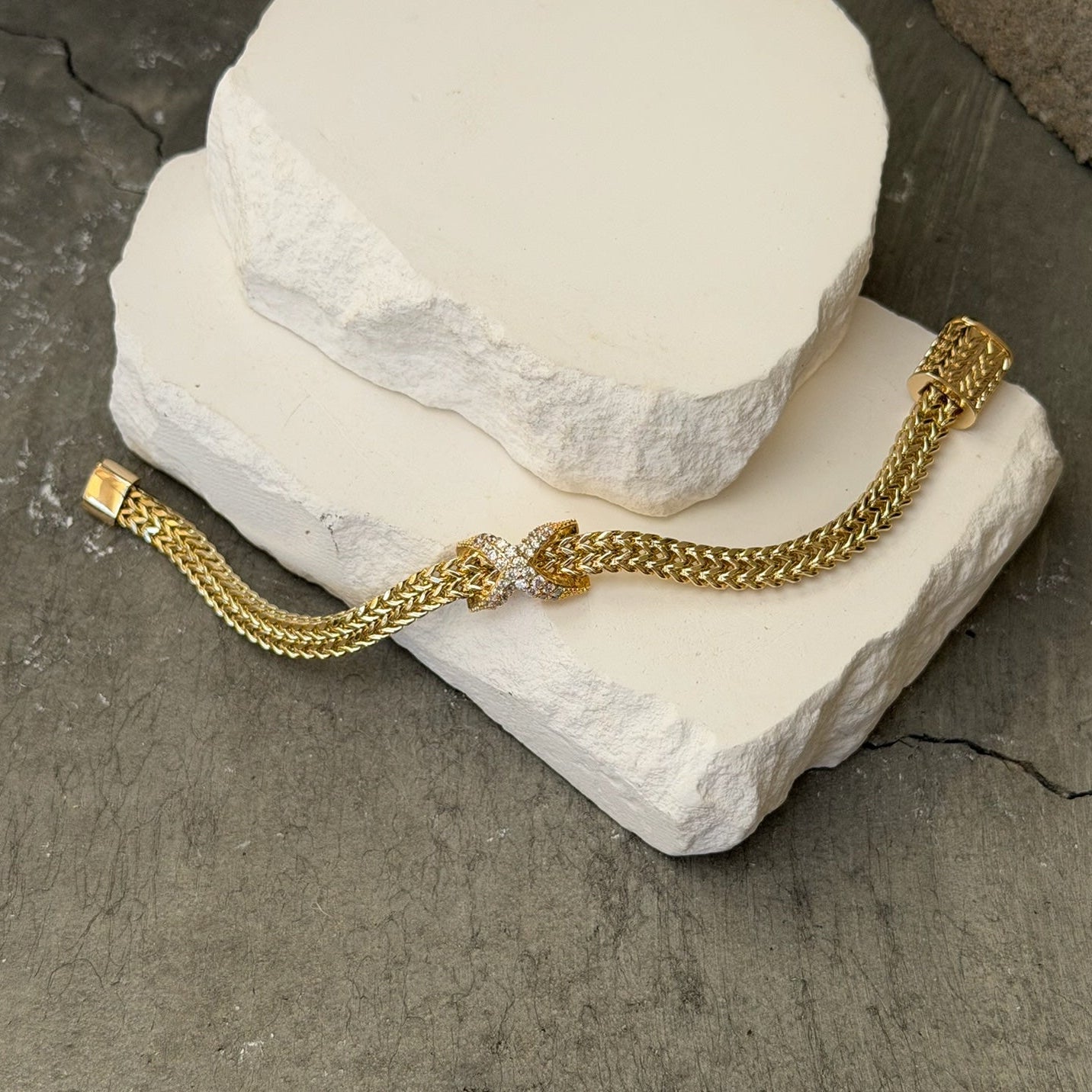 X Marks The Spot Bracelet 6"