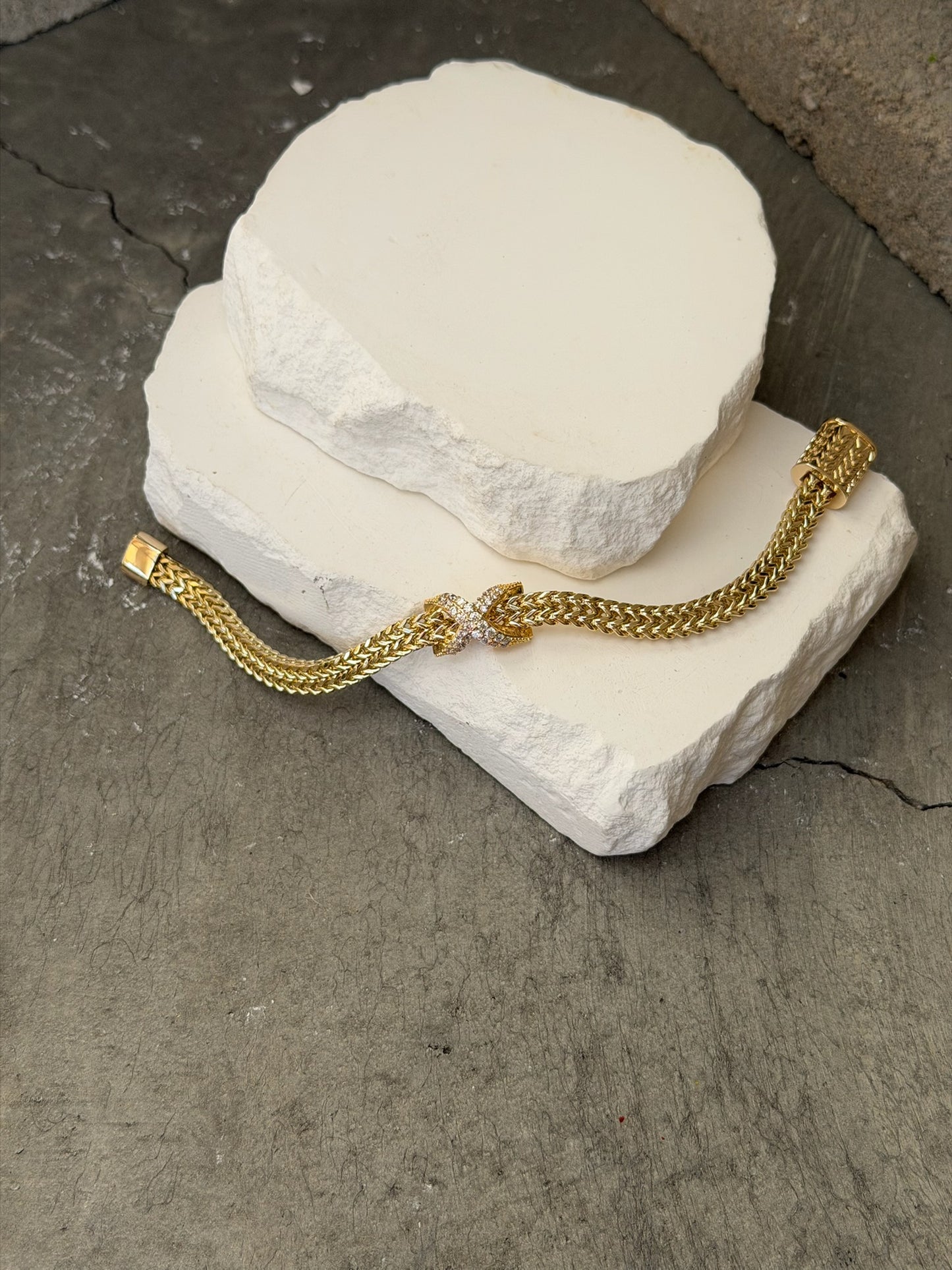 X Marks The Spot Bracelet 6"