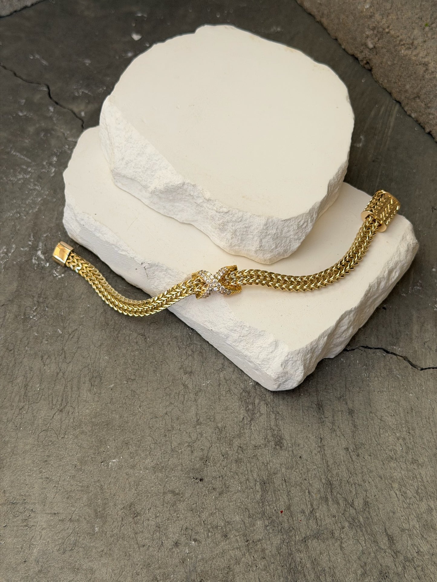 X Marks The Spot Bracelet 6"