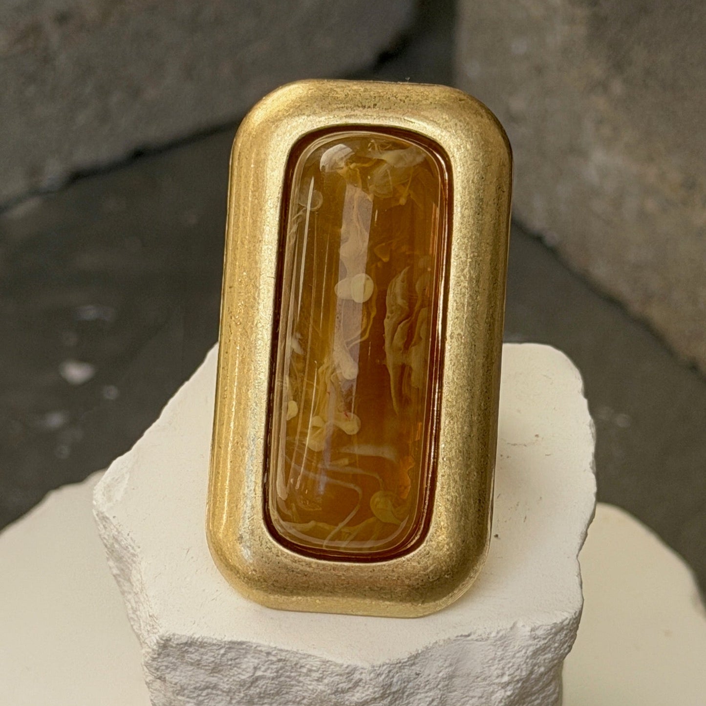 Couture Frame Rectangle Ring Expandable up to 10