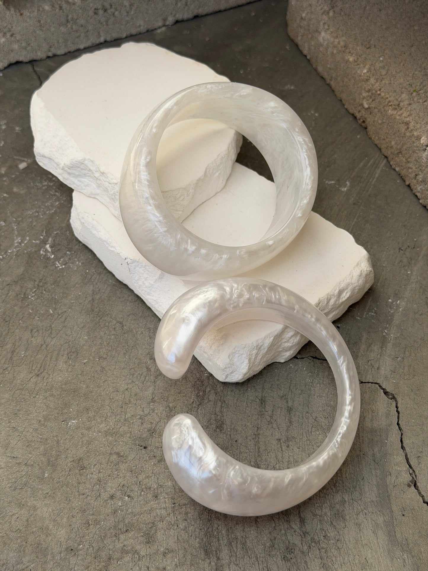 Soft Focus 2 Piece Bangle Set 6.5