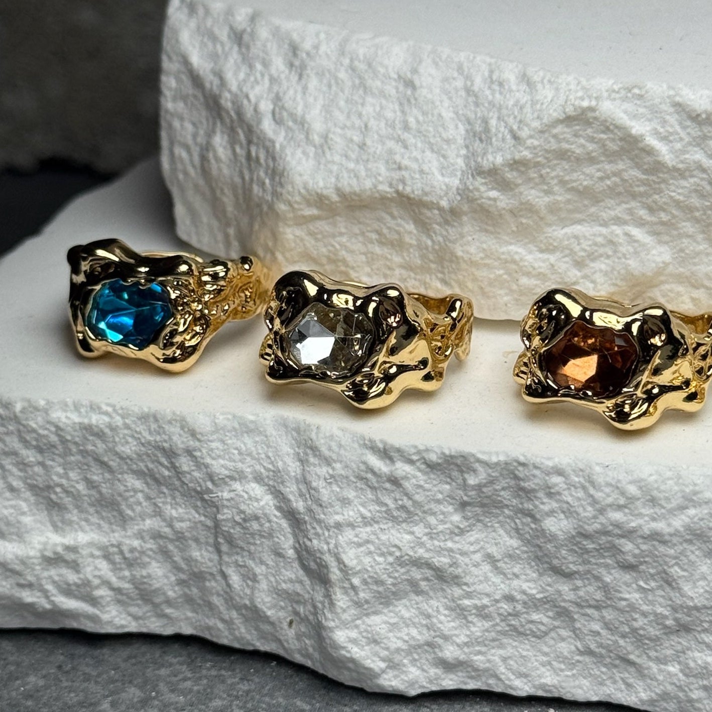 Hidden Gem 5 Piece Ring Adjustable