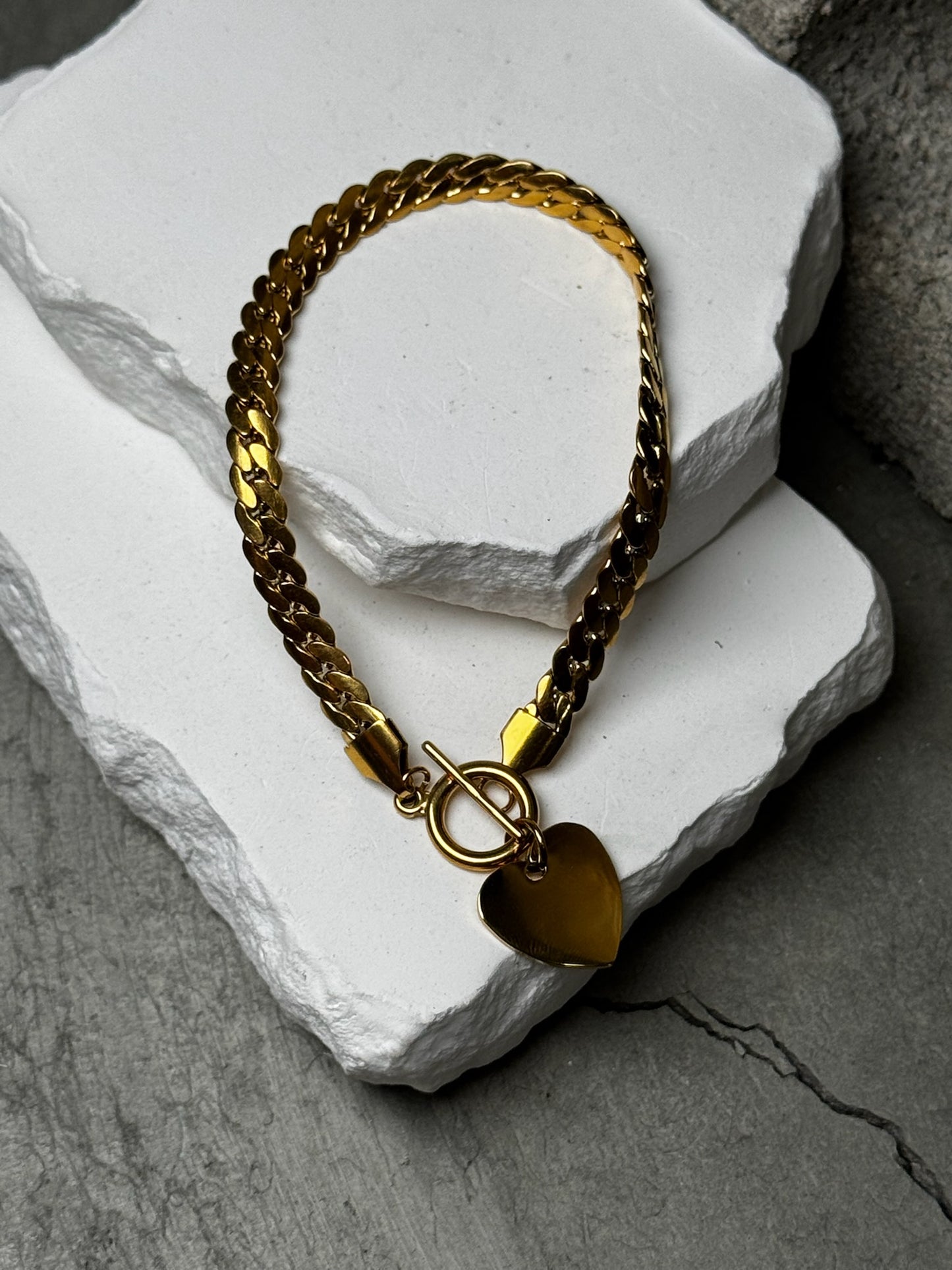 Love Locked Link Bracelet 7.5"