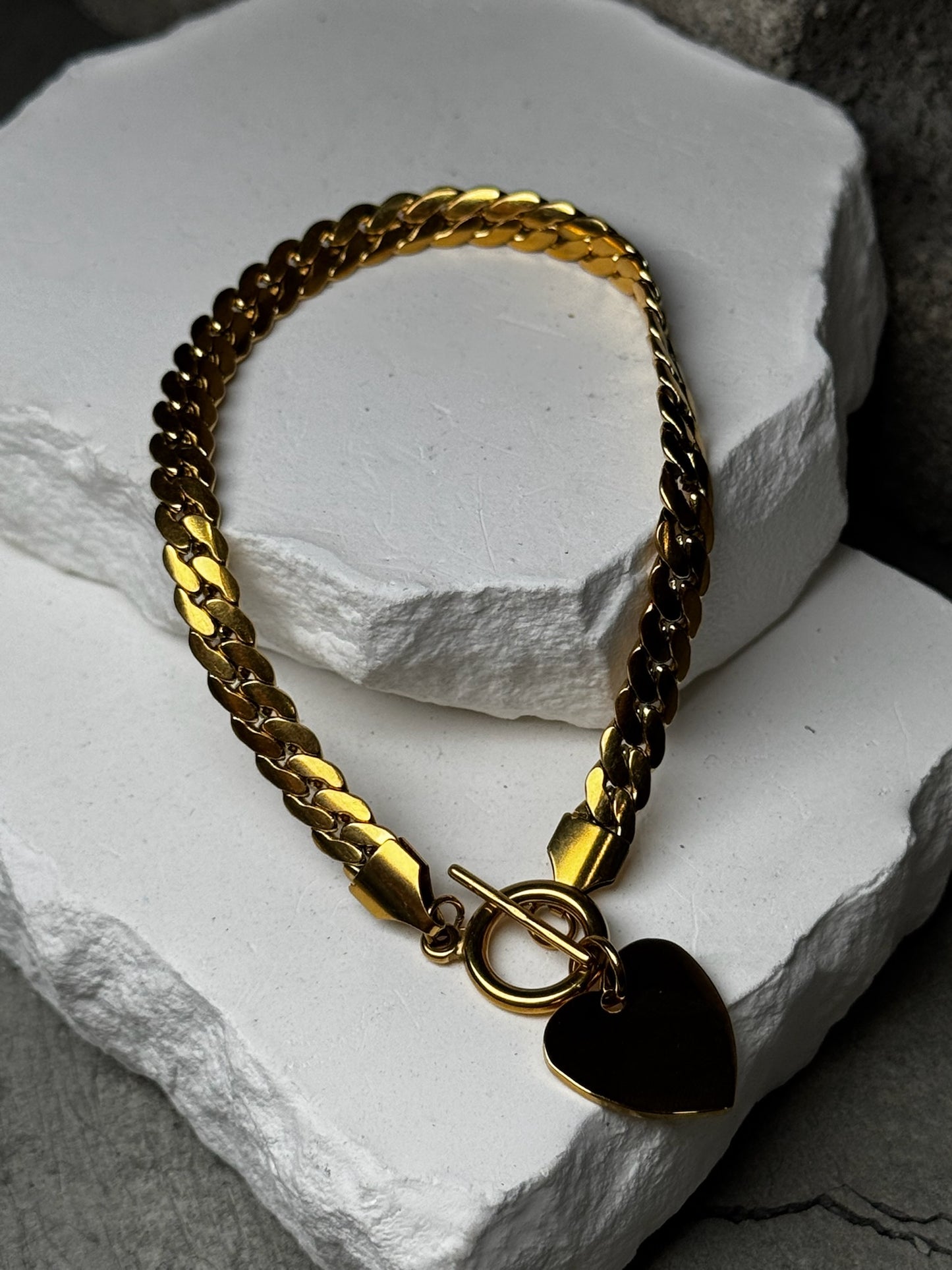 Love Locked Link Bracelet 7.5"