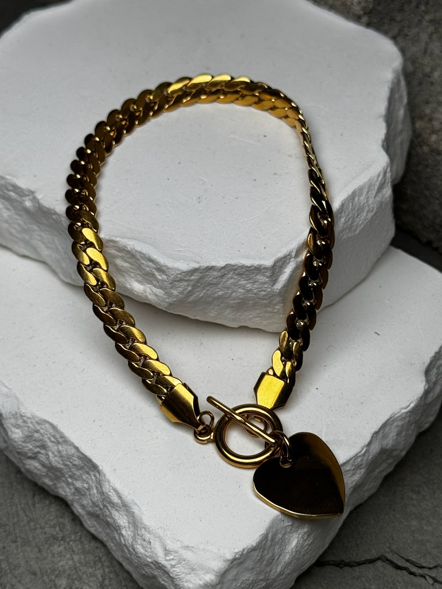 Love Locked Link Bracelet 7.5"