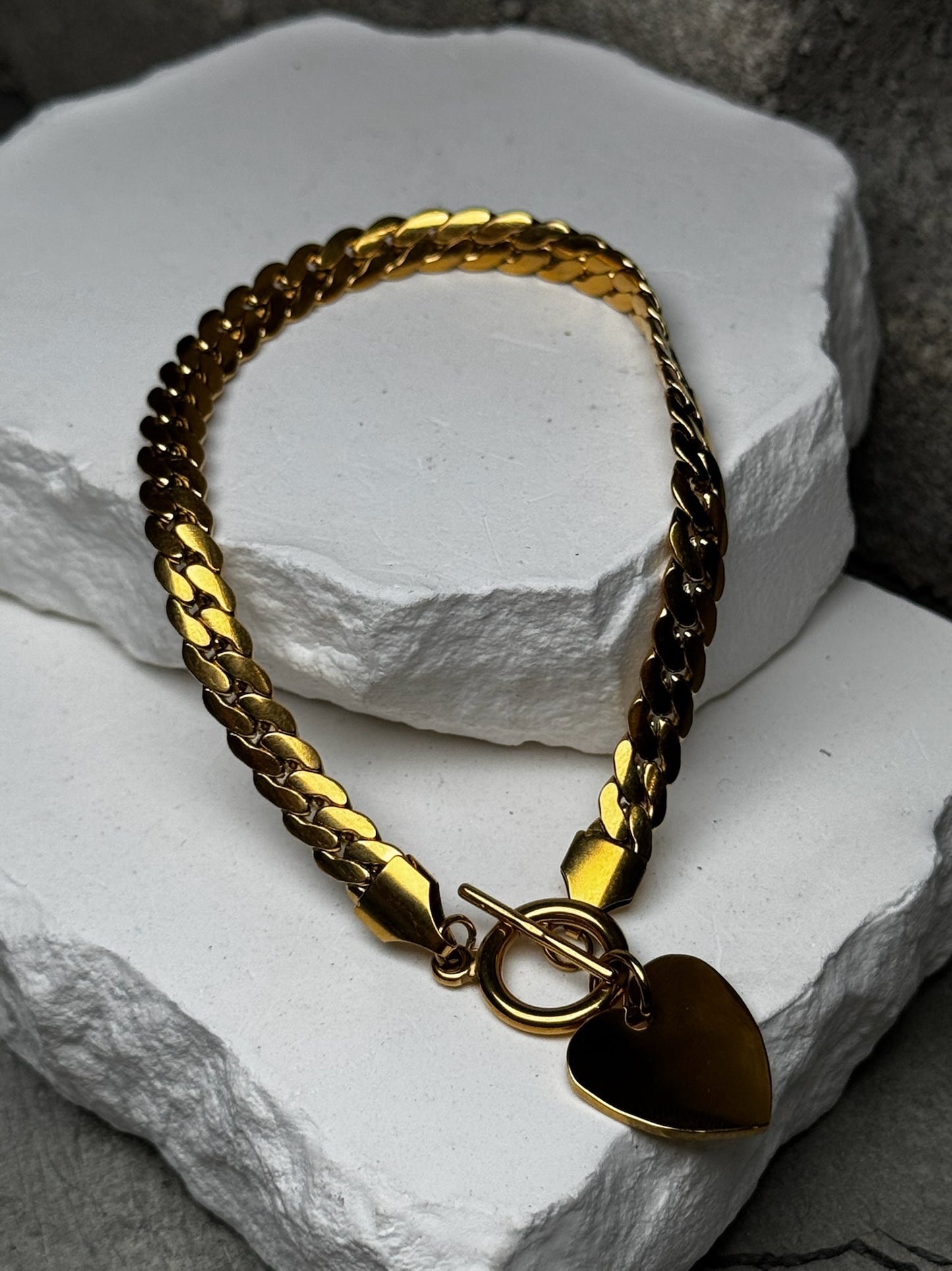 Love Locked Link Bracelet 7.5"