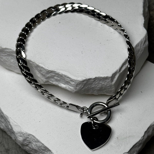 Love Locked Link Bracelet 7.5"