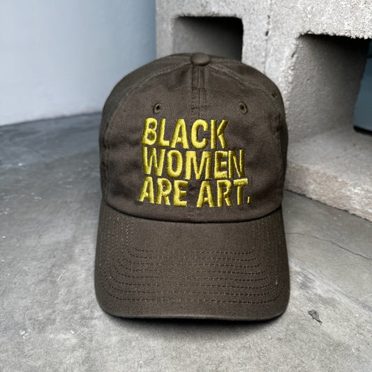 Chartreuse Black Women Are Art Dad Hat