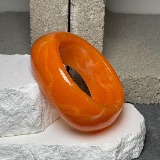Sunset Sorbet Marble Bangle Set 8"