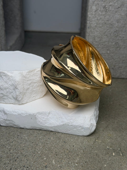 The Draped Metal Cuff 8''