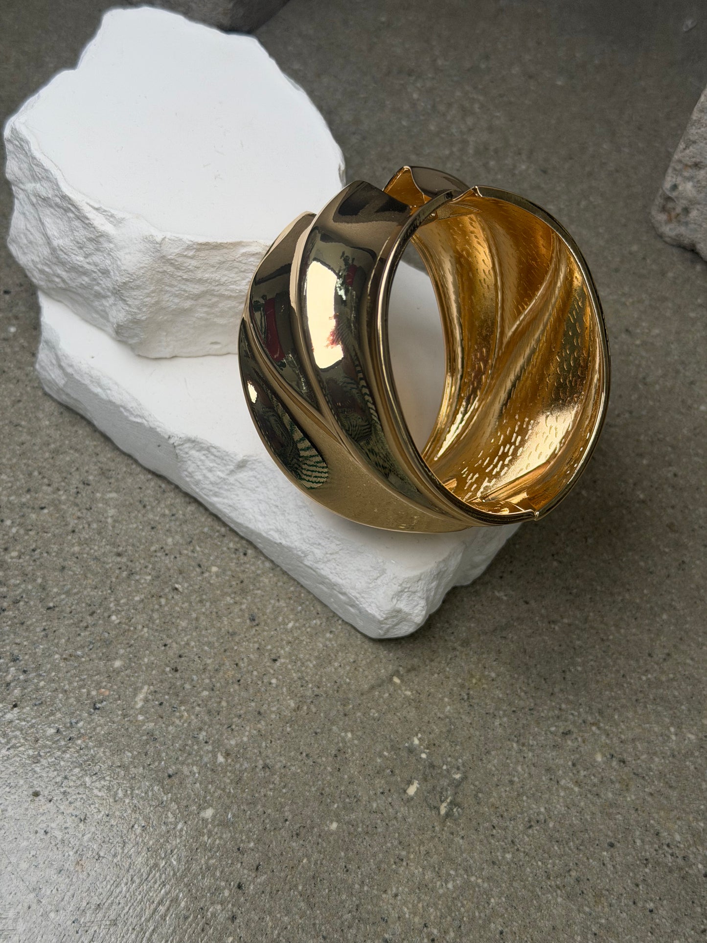The Draped Metal Cuff 8''