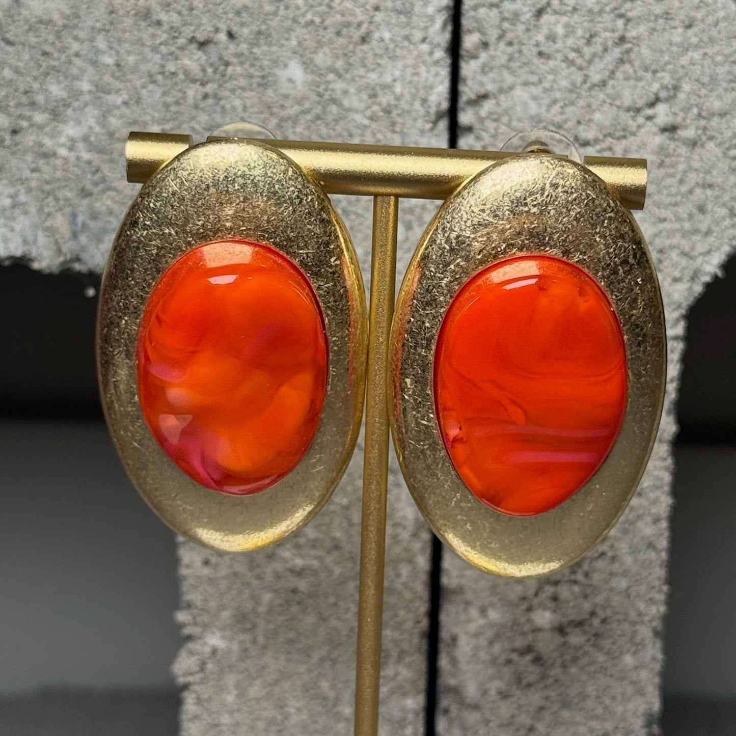 Golden Gossip Stud Earrings
