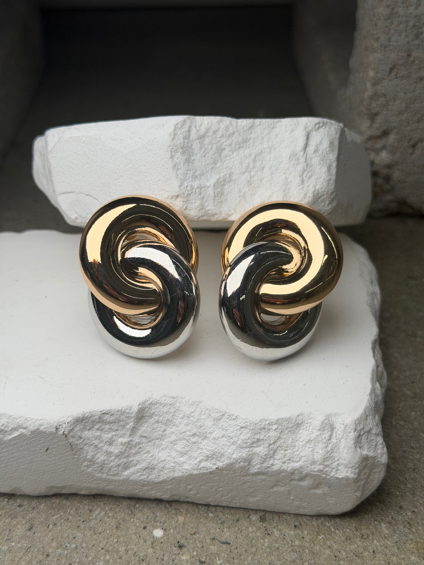 The Gemini Mixed Metal Earrings