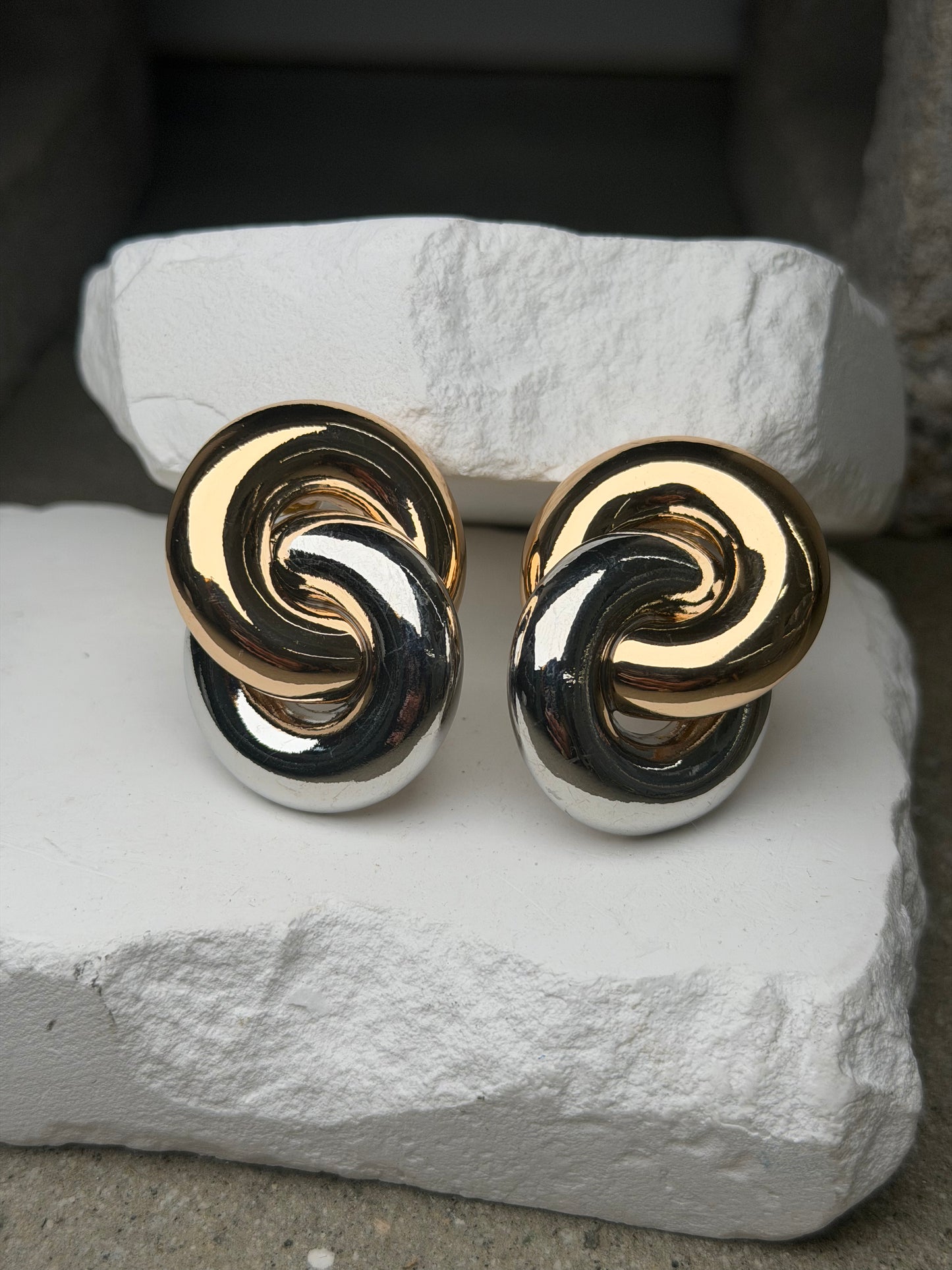 The Gemini Mixed Metal Earrings