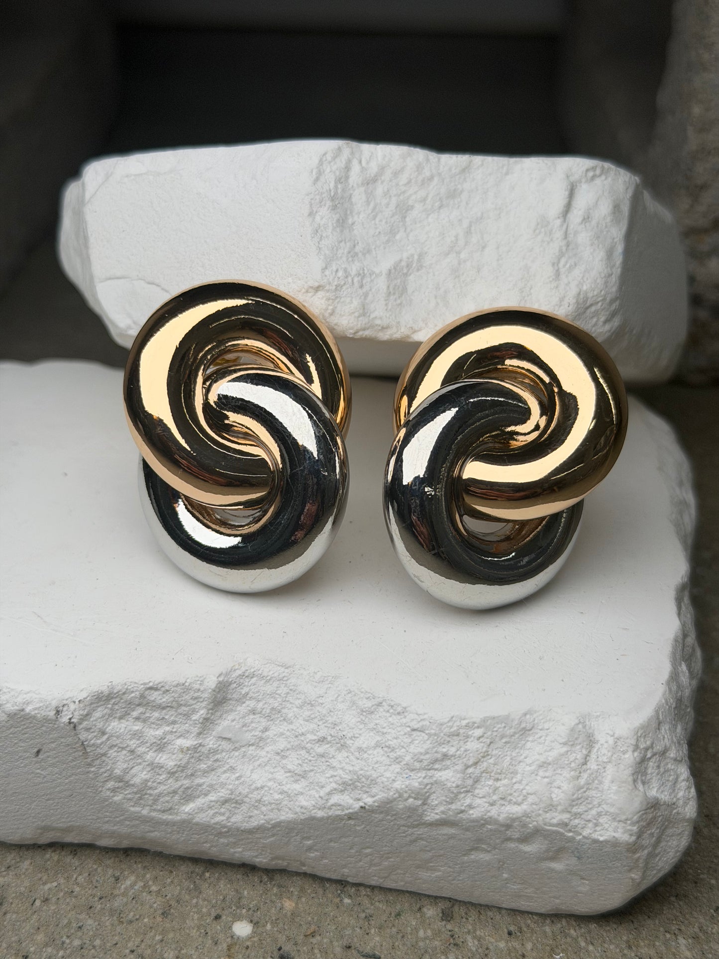 The Gemini Mixed Metal Earrings