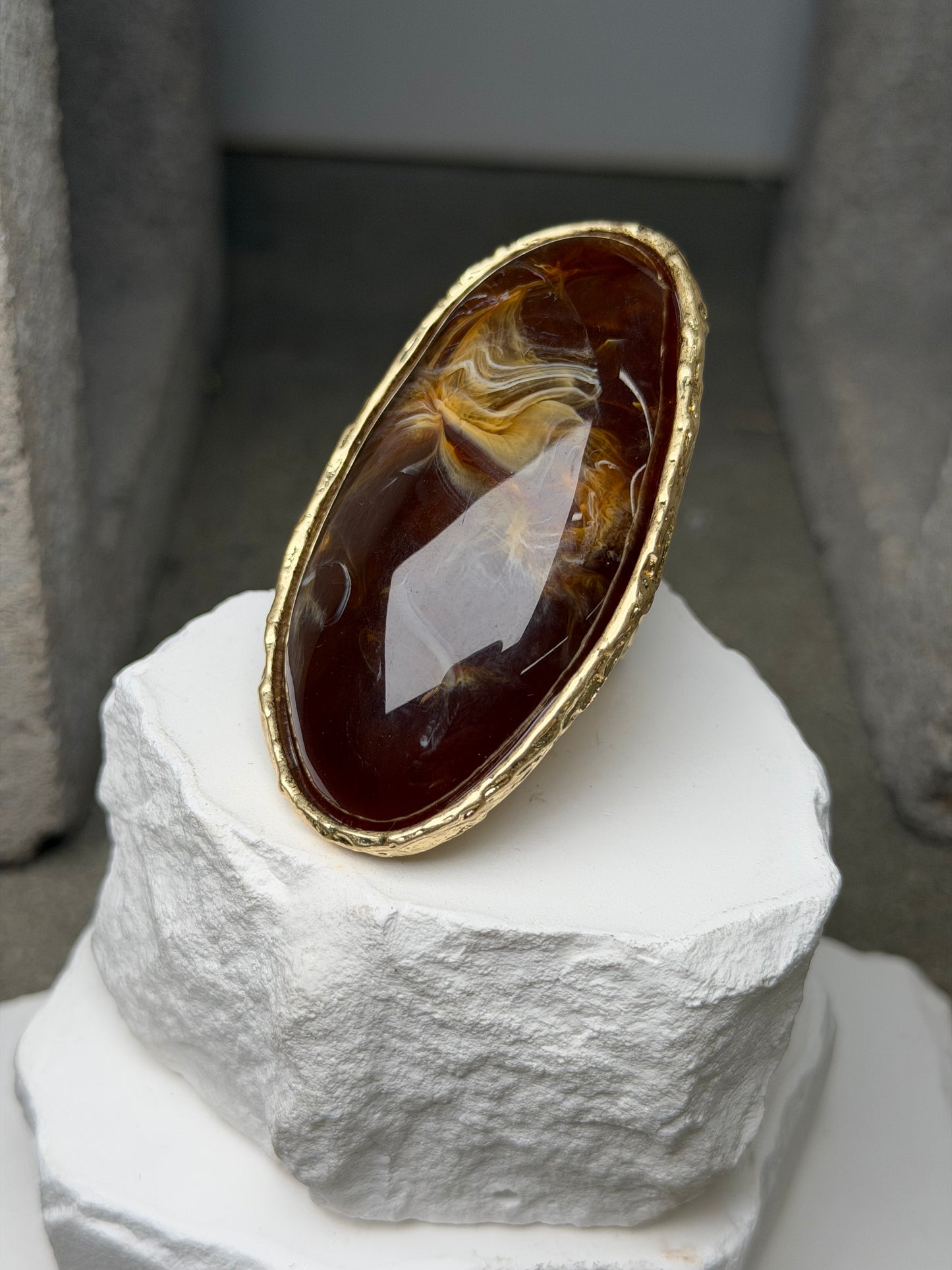 Ethereal Statement Ring Expandable Up To Size 10