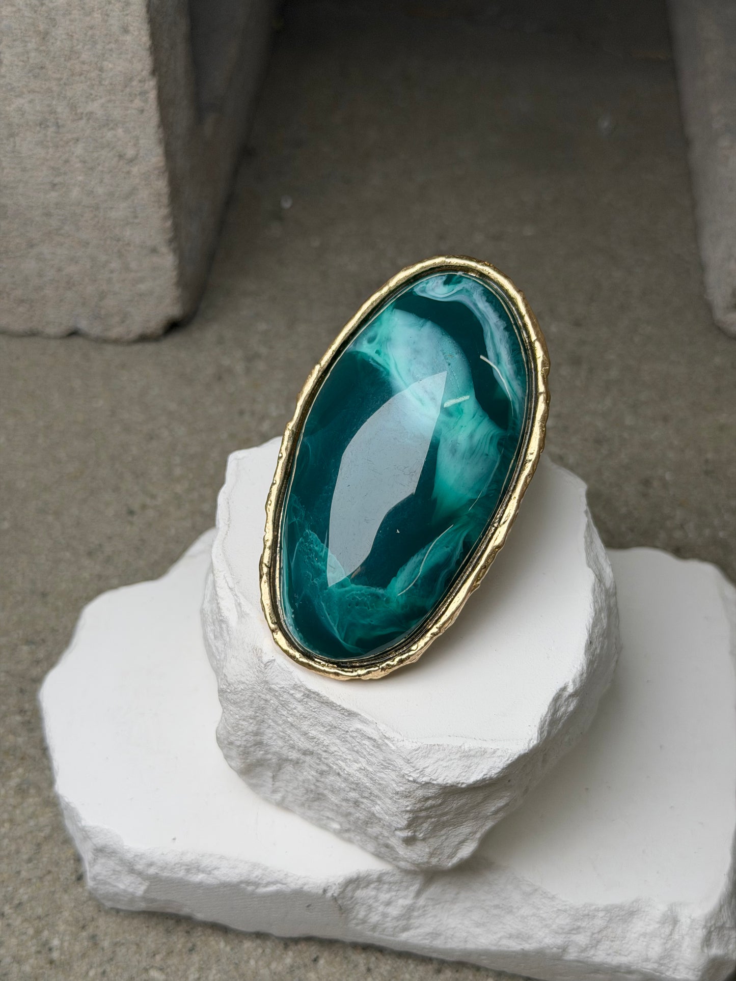 Ethereal Statement Ring Expandable Up To Size 10