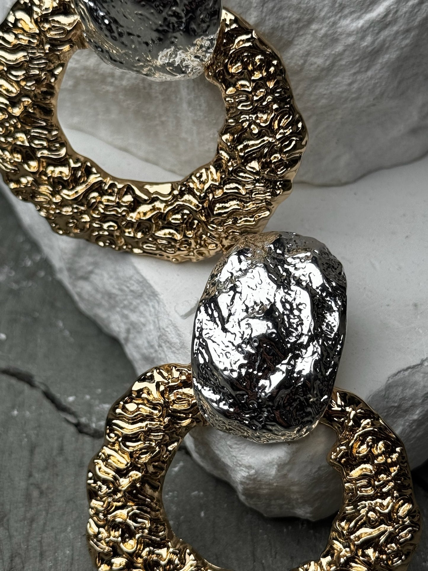 Chrome Candy 2 Layer Earrings