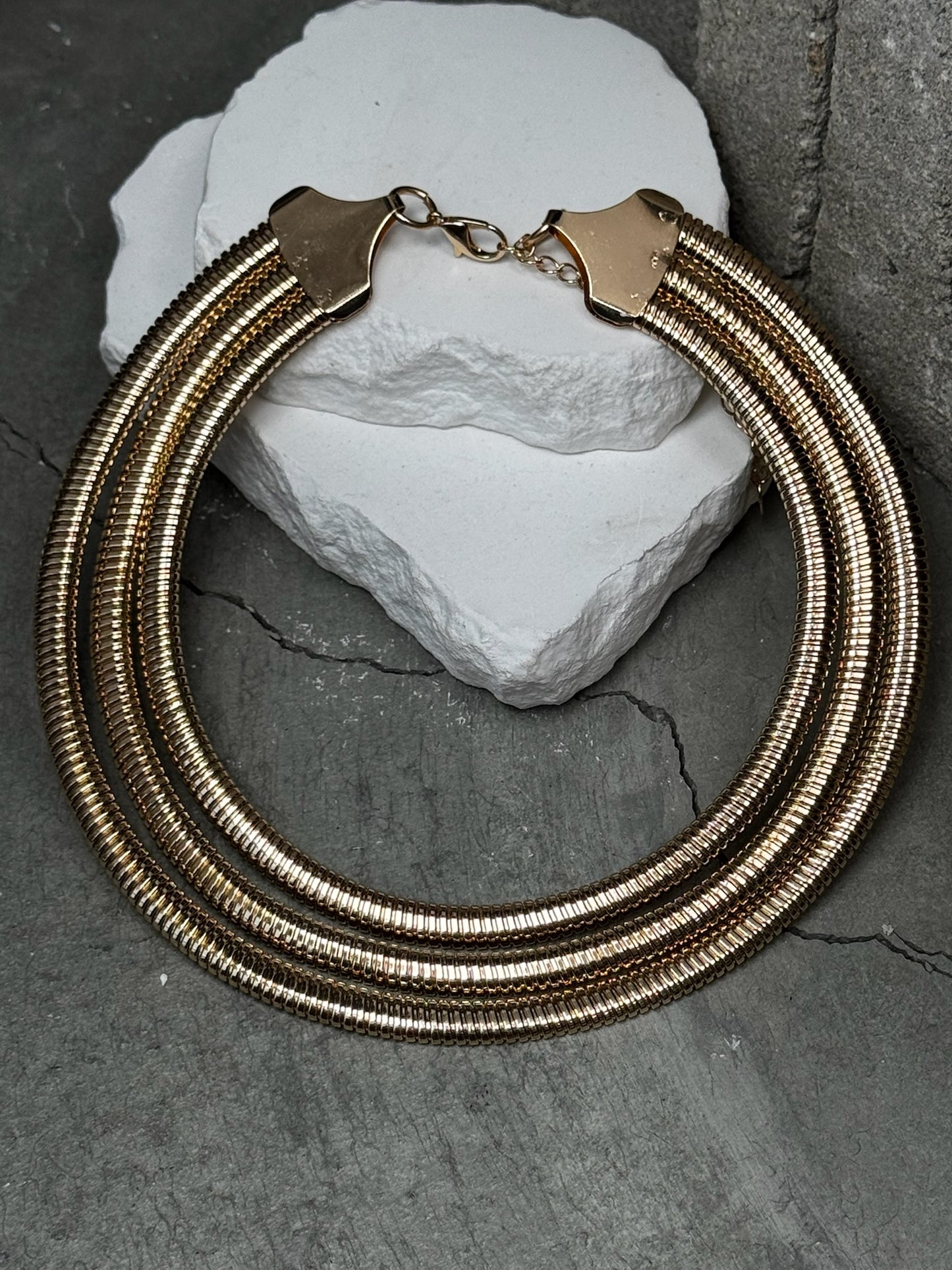 Stellar Ribbed 3 Layer Choker 15" w/ Choker