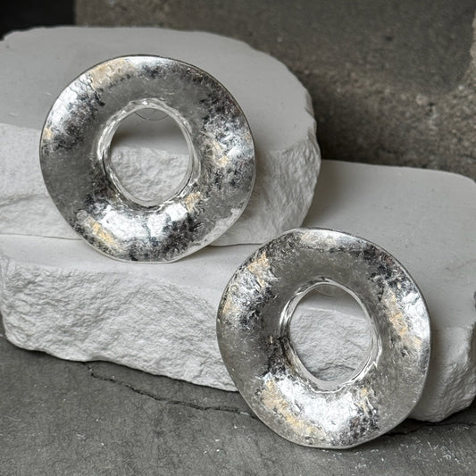 Sculpted Cutout Hoops