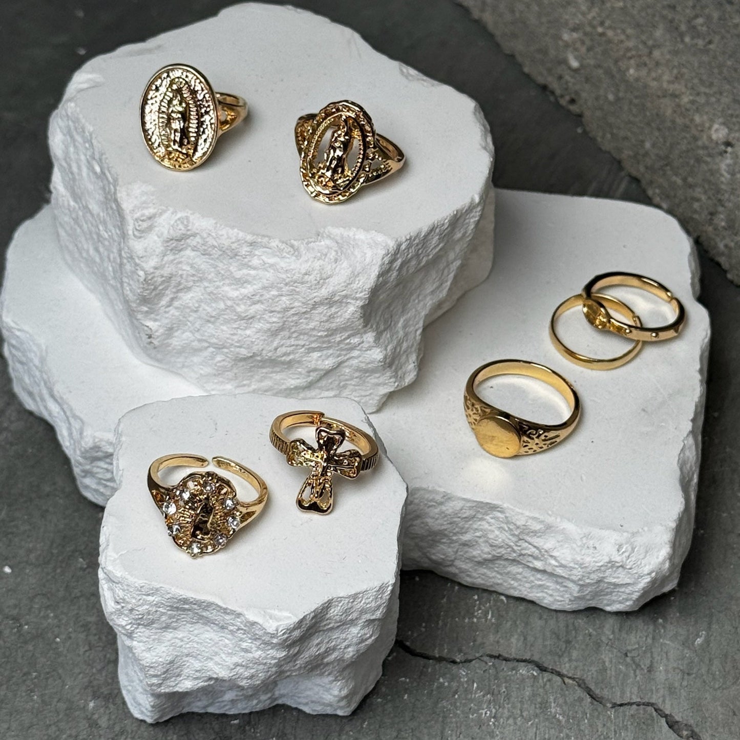 Crossed Up 8 Piece Ring Set up to 9