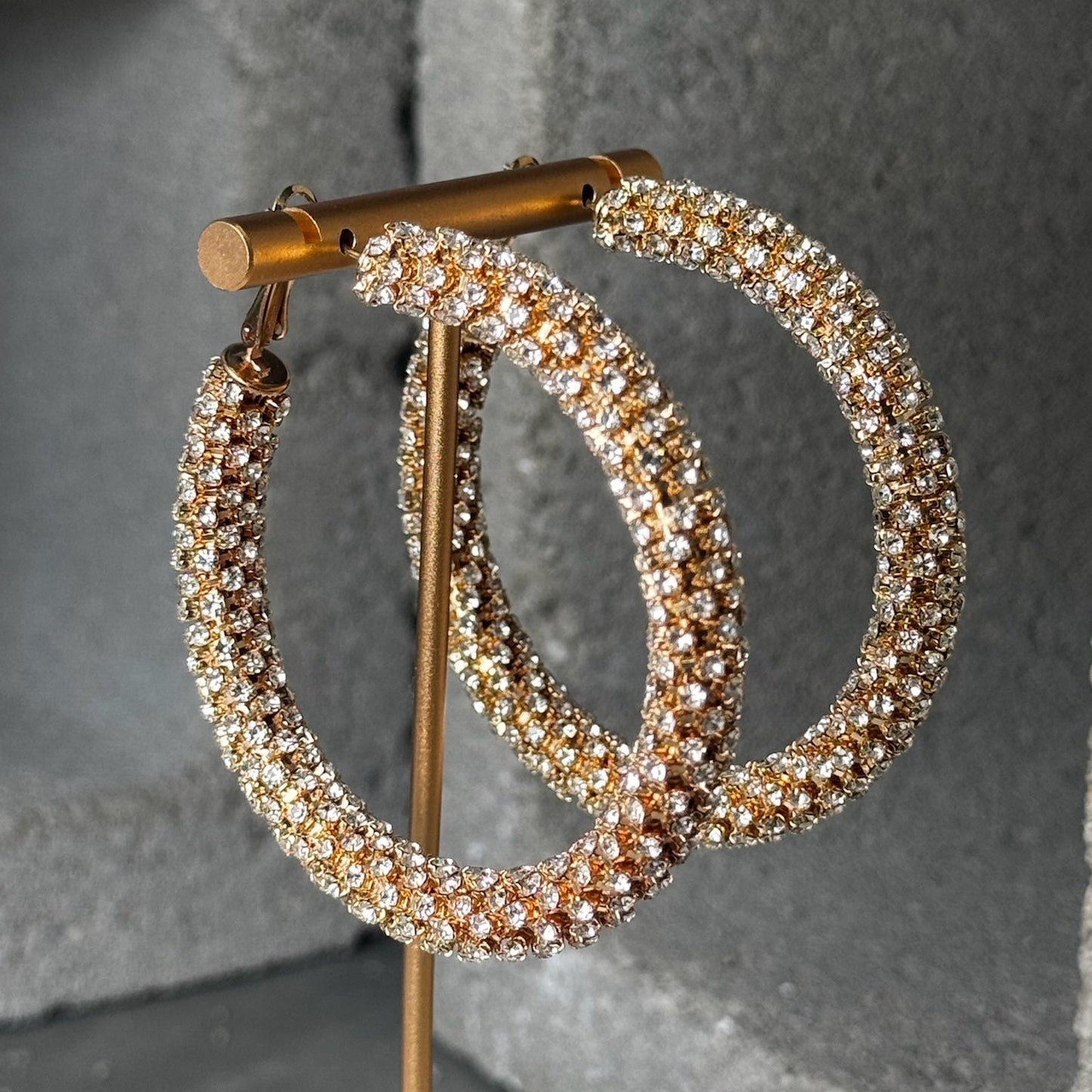 Crystal Couture Hoop Earrings