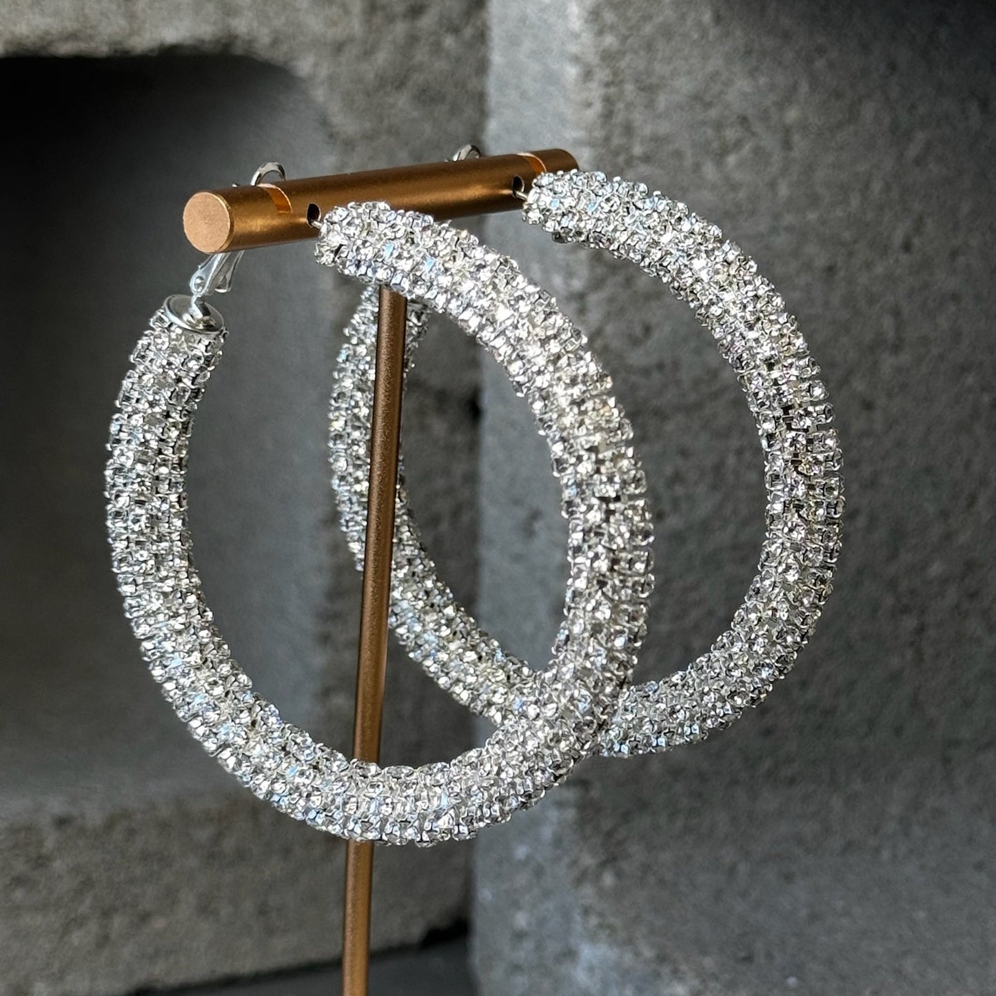 Crystal Couture Hoop Earrings
