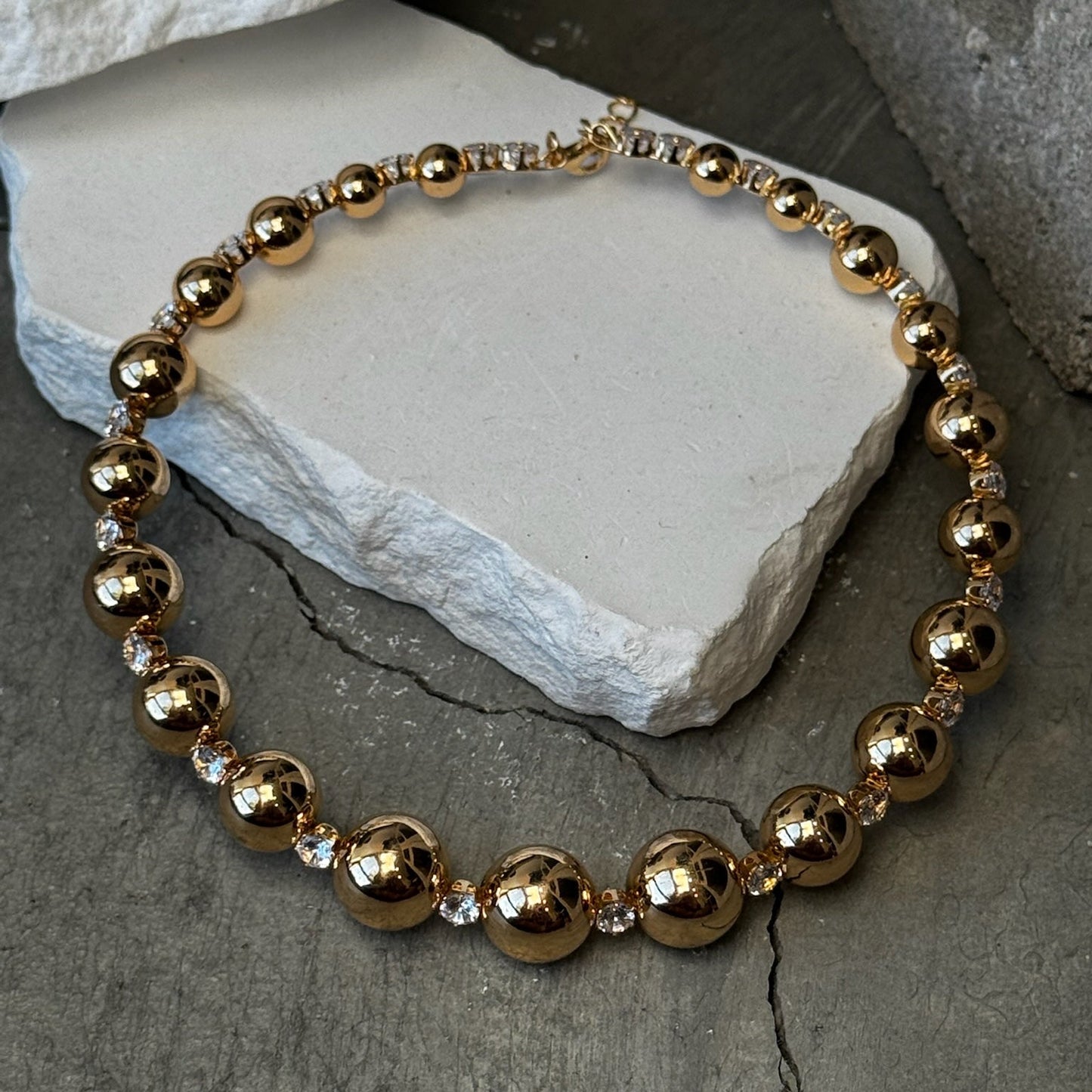 Crystal Dazzle Choker 14"