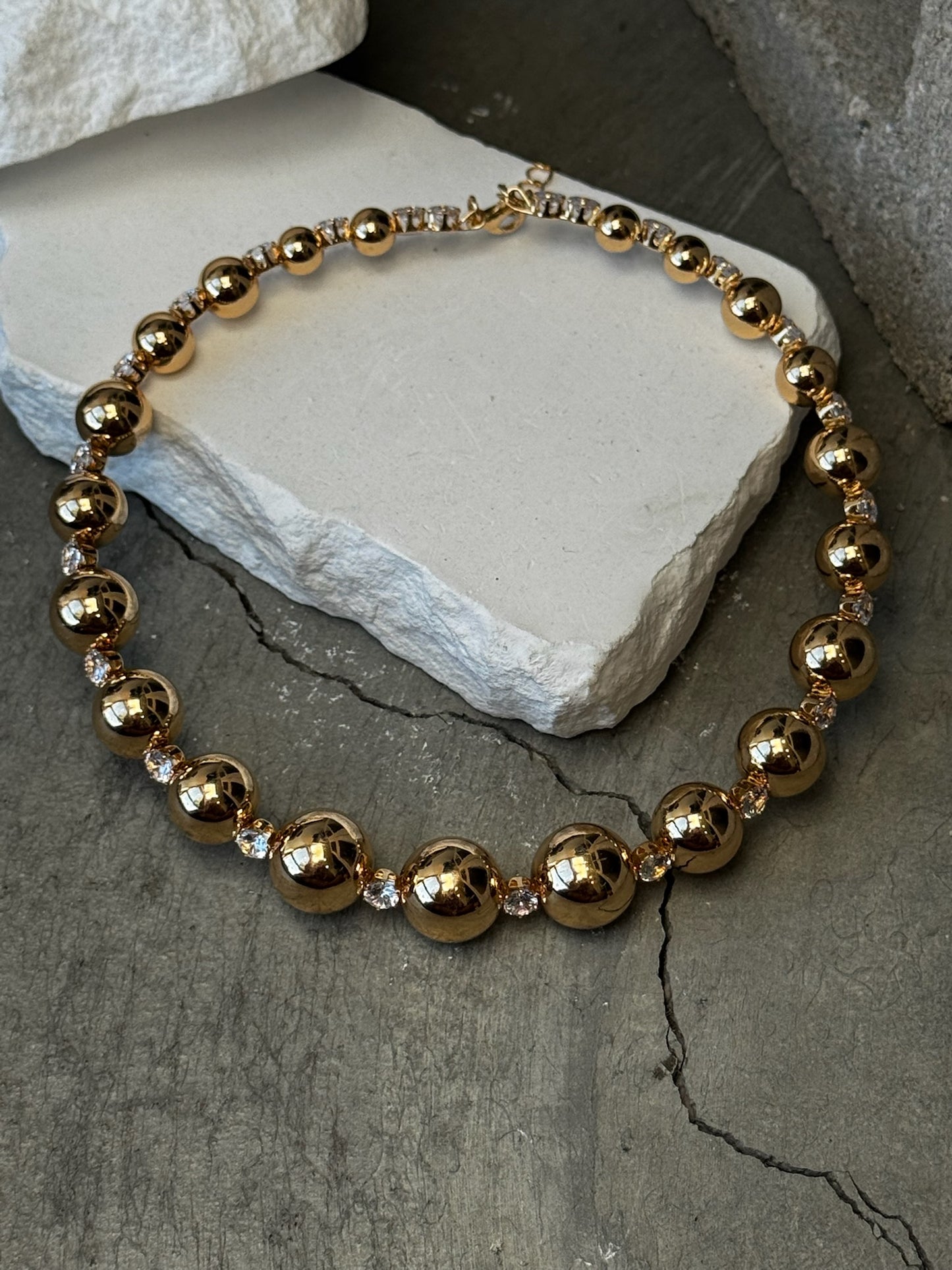 Crystal Dazzle Choker 14"