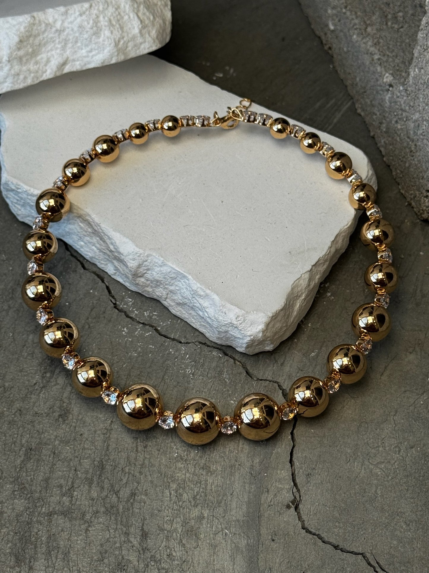 Crystal Dazzle Choker 14"