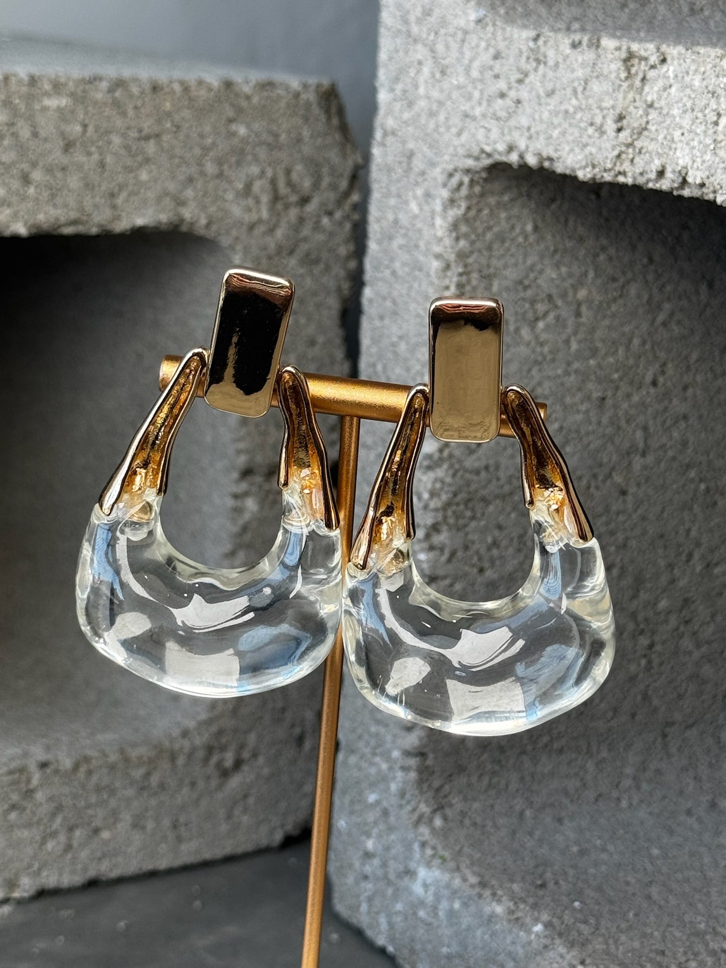 Ice Princess Oversized Stud Earrings