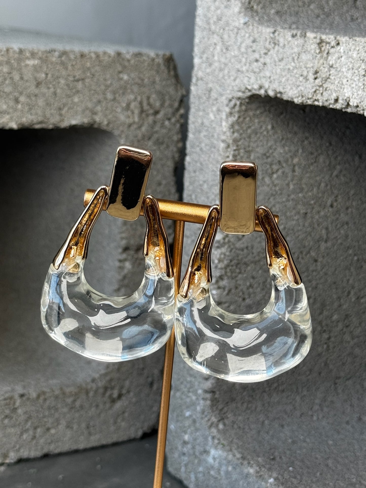 Ice Princess Oversized Stud Earrings