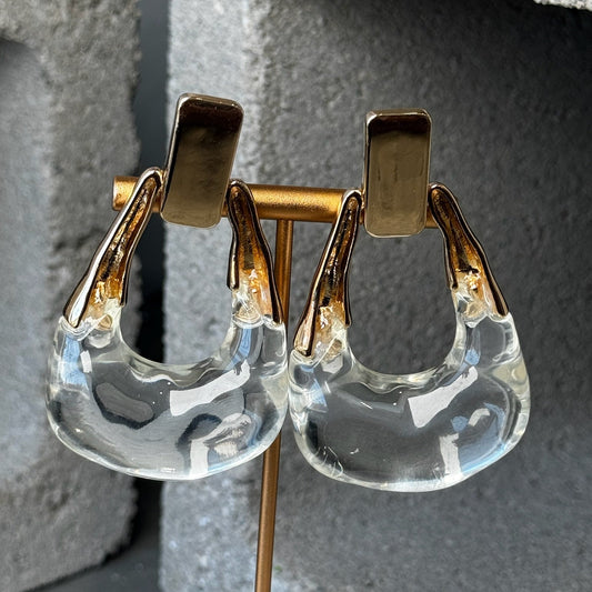 Ice Princess Oversized Stud Earrings