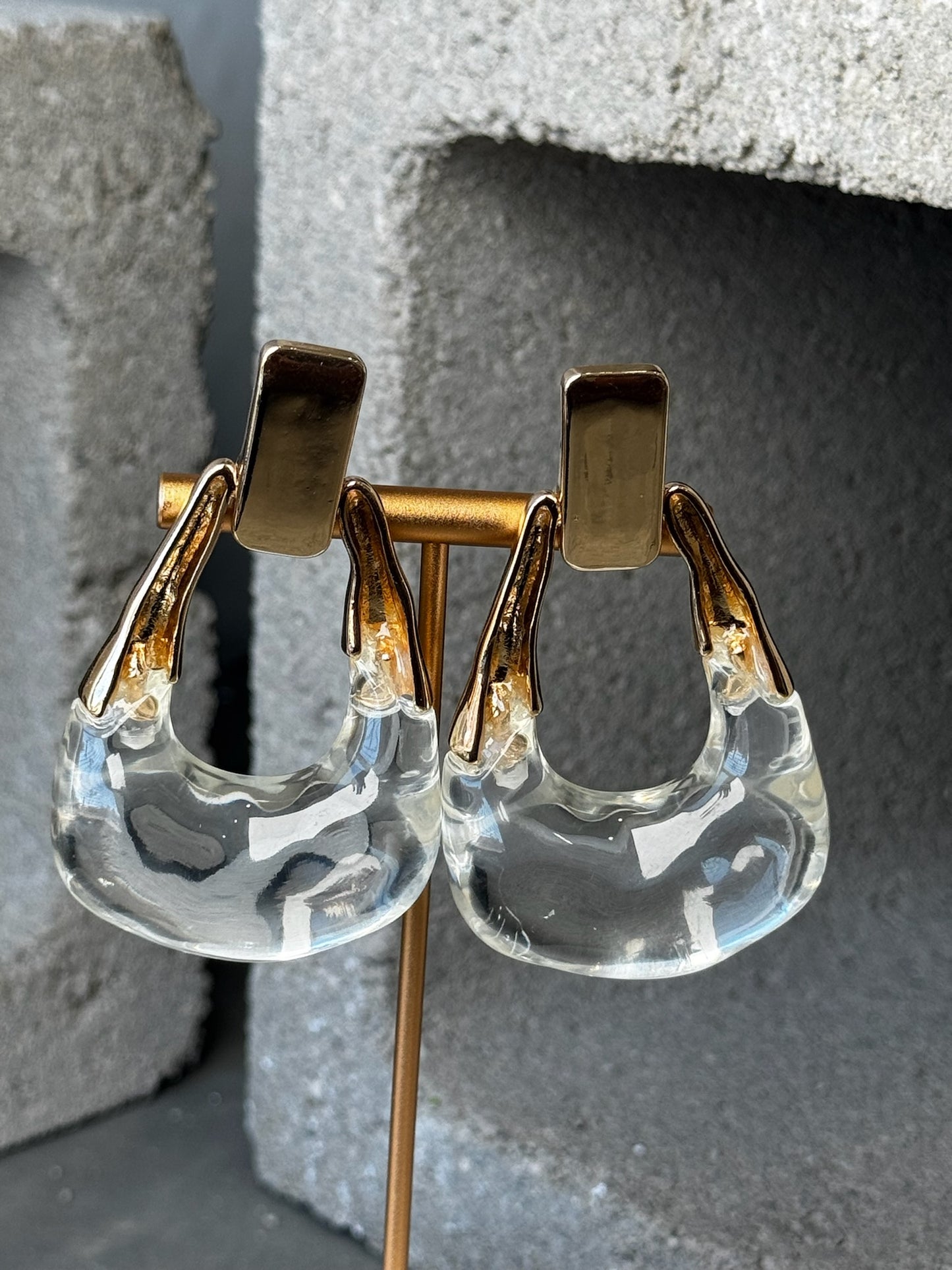 Ice Princess Oversized Stud Earrings