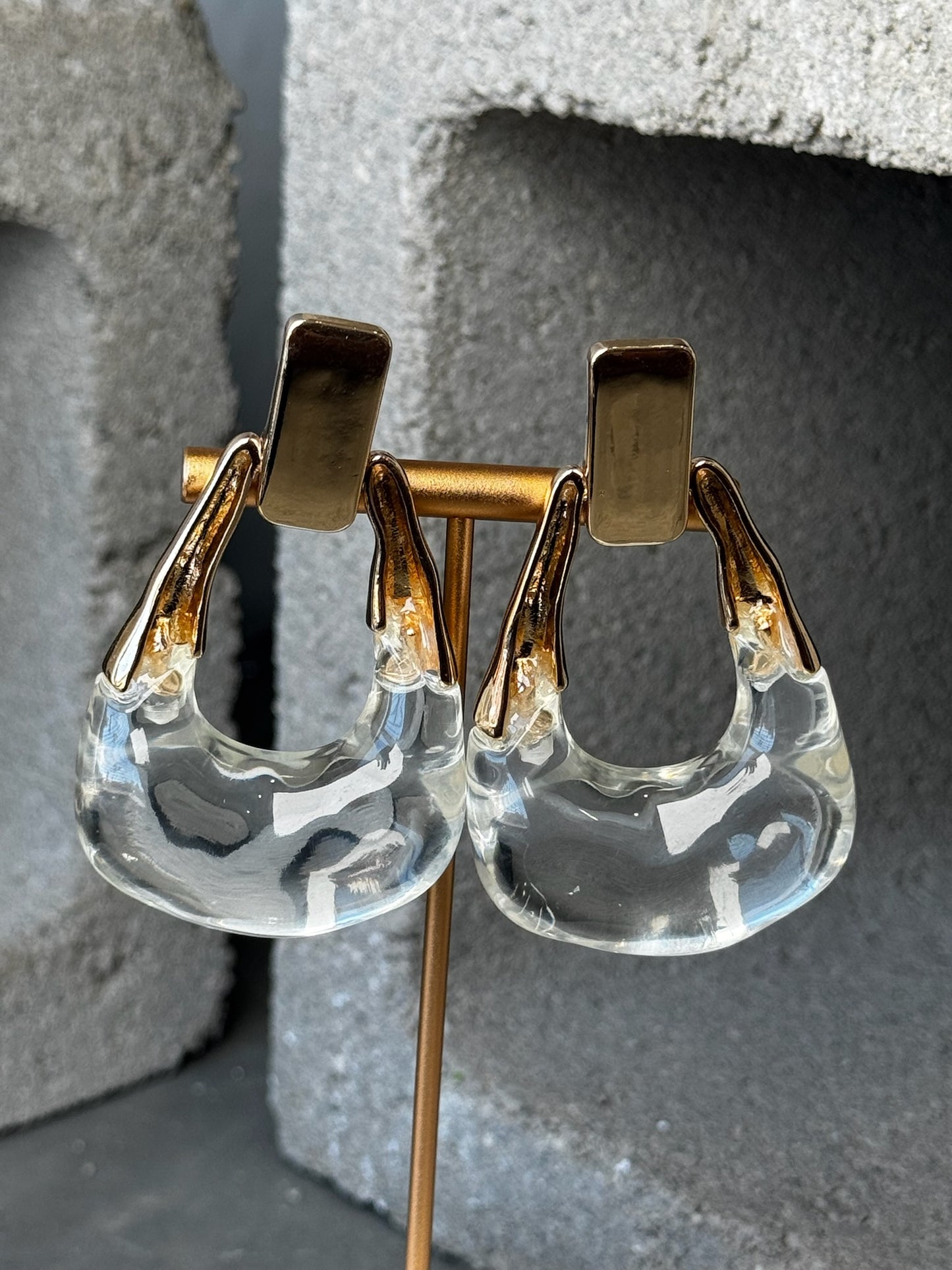 Ice Princess Oversized Stud Earrings