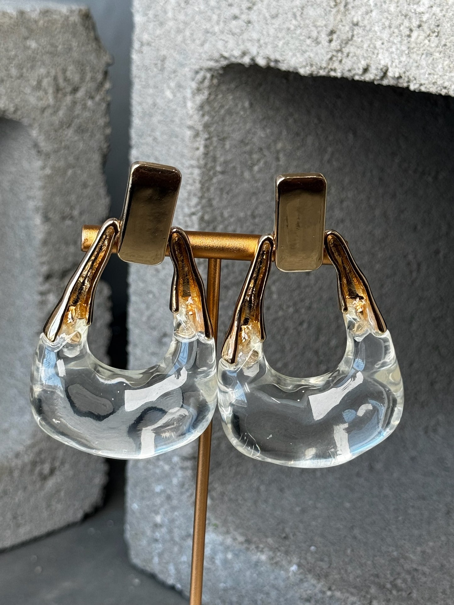 Ice Princess Oversized Stud Earrings