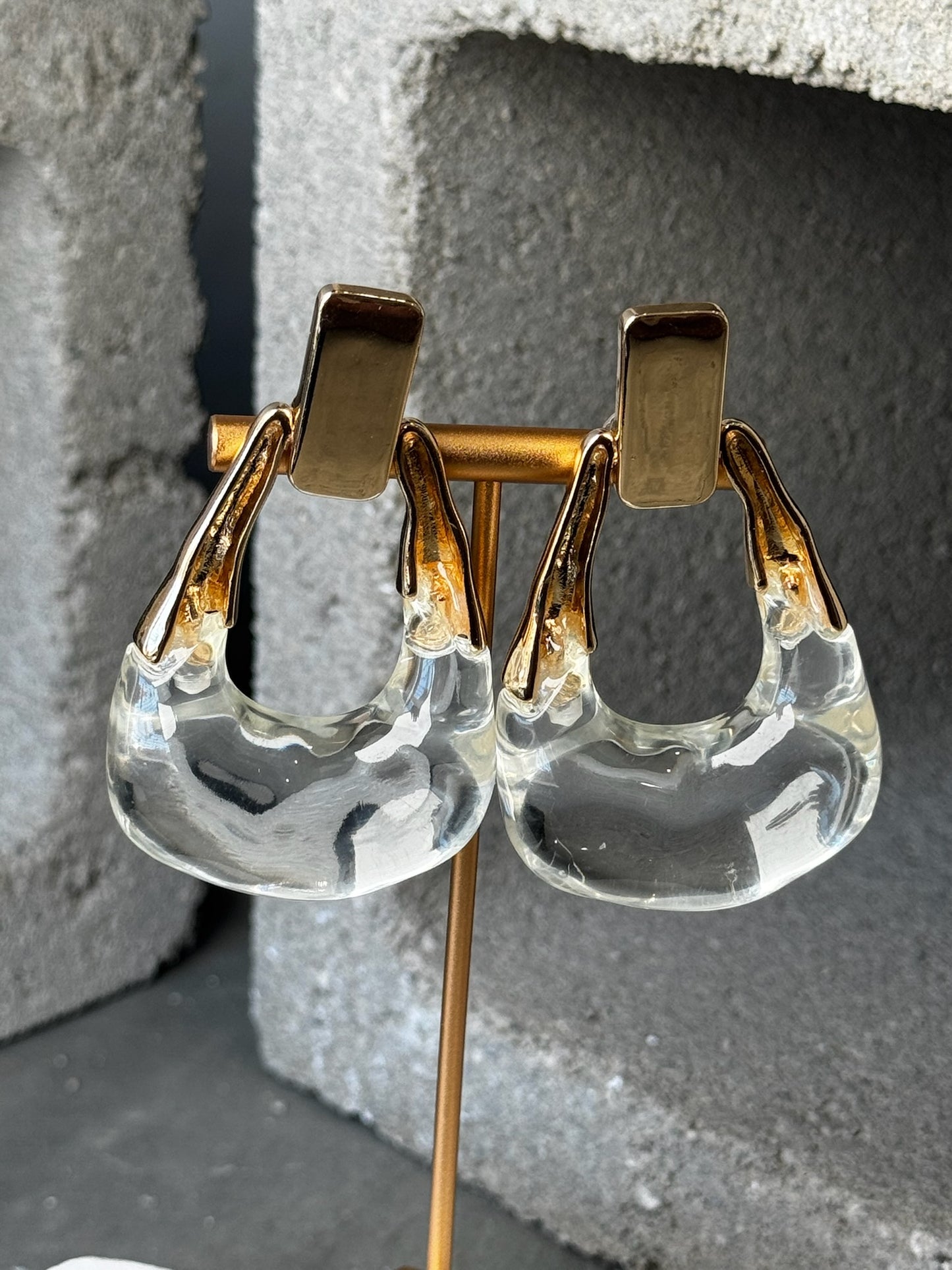 Ice Princess Oversized Stud Earrings