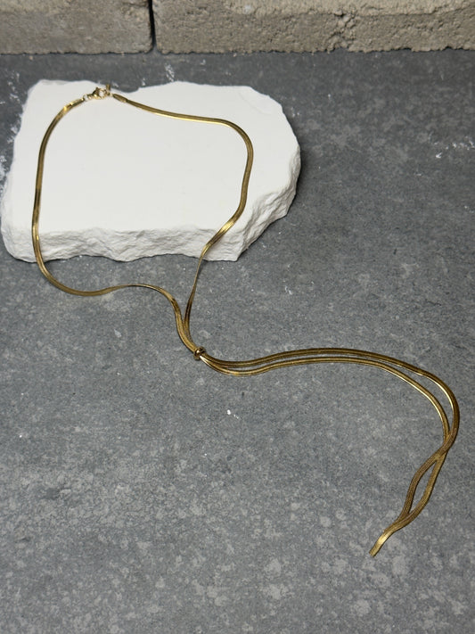 Fringe with Benefits Necklace 16"
