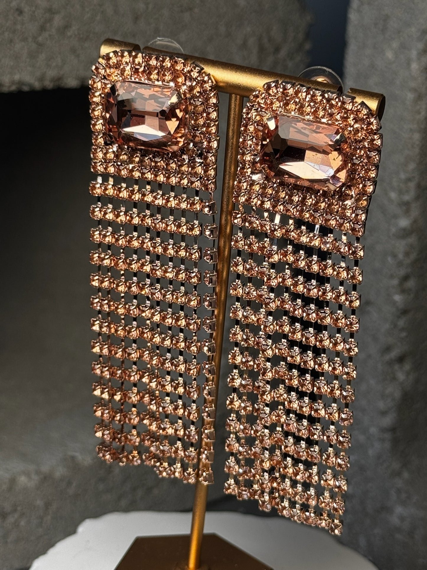 Rosy Rebel Fringe Earrings