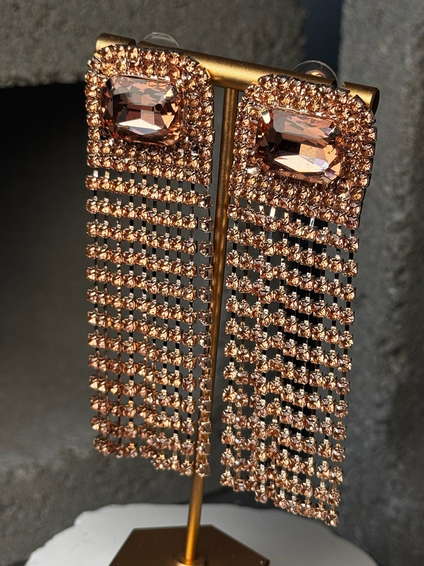 Rosy Rebel Fringe Earrings