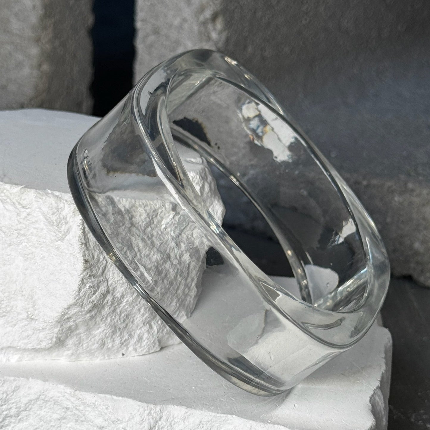 All For You Clear Bangle 8"